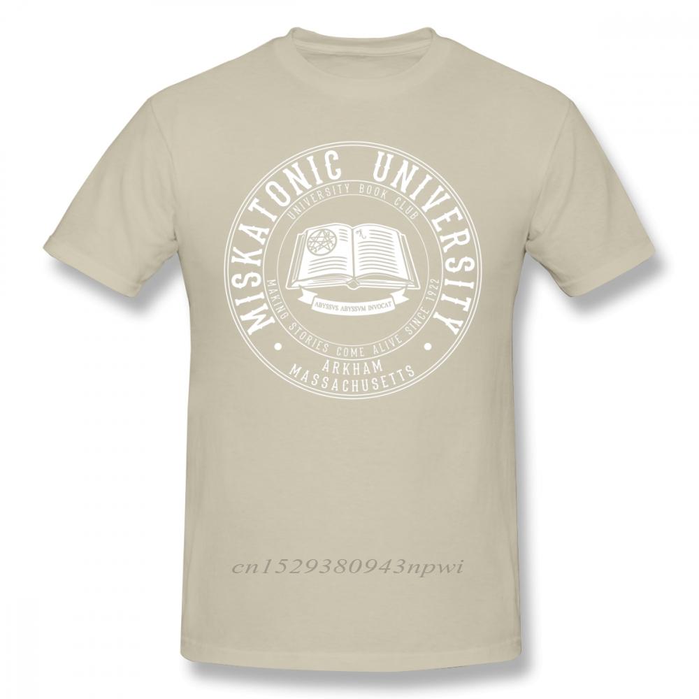 Arkham Horror T Shirt Miskatonic University Book Club TShirt Unisex Short Sleeve 100 Cotton Tee Shirt Oversized Streetwear Tshirt