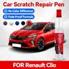 Fordons Exklusiv Användning Bilfärg Reparationspenna För 1990-2025 RENAULT CLIO Färgskrap Reparations Tillbehör Röd NNP Svart GNE O
