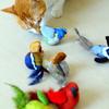 1 takım kedi oyuncak interaktif gerçekçi kuş kedi oyuncak yumuşak peluş kedi Teaser oyuncak doğal tüyler ve ses ile evcil hayvan malzemeleri