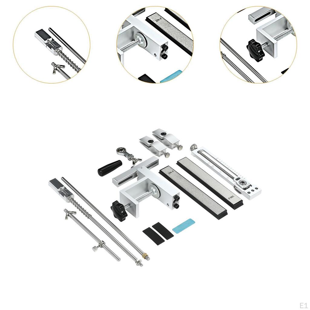 Επαγγελματικό Εργαλείο Ακονίσματος Ακριβείας με Ρύθμιση Περιστροφή 360° Αναδιπλούμενα Gadget Κιτ Ακονίσματος Σταθερής Γωνίας