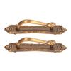 2pcs Barn Door Handle Heavy Duty Bronze Surface Mounted Sliding Wooden Door Handles for Gate