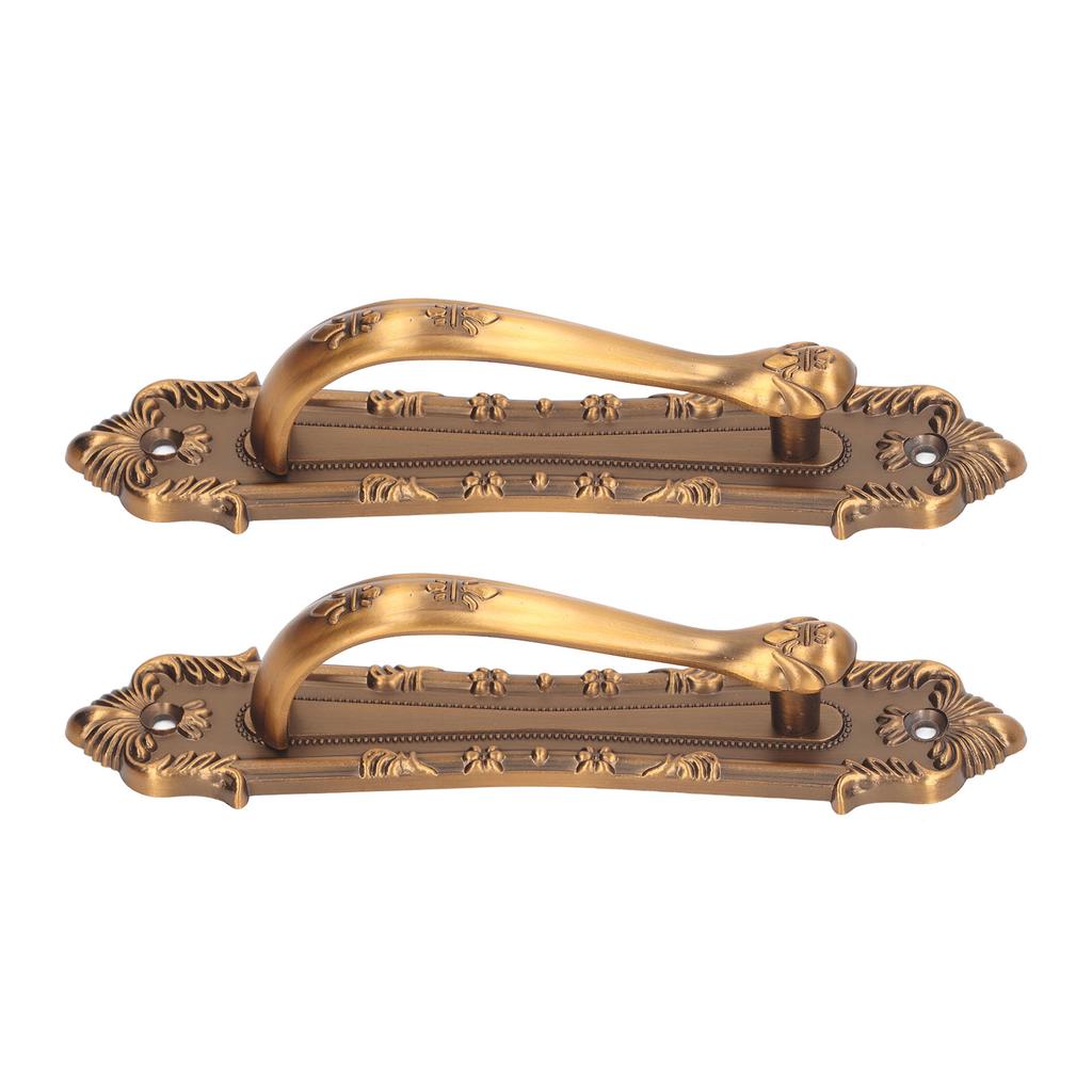 2pcs Barn Door Handle Heavy Duty Bronze Surface Mounted Sliding Wooden Door Handles for Gate