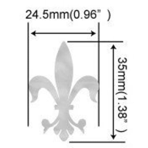 Jaccamou Frederie Guitar Head Inlay Stickers (Set of 2) H-112FD-WT-SET