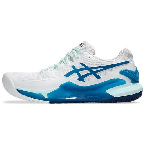 

Asics Gel Resolution 9 White Teal Blue Women s - 1042A208-102 Size EU 37.5 циан/белый