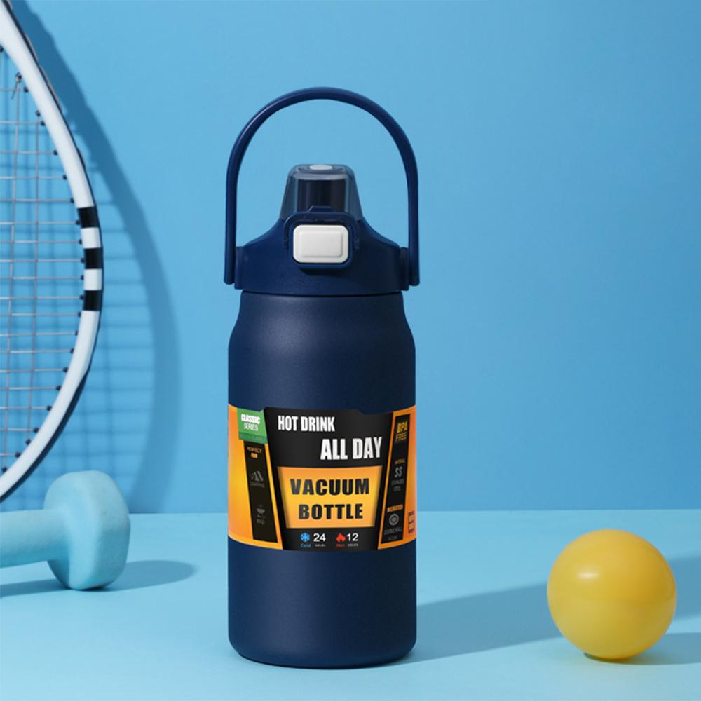 304 stainless steel vacuum bottle, Double-layer insulated kettle, Outdoor portable sports kettle, Large capacity space kettle