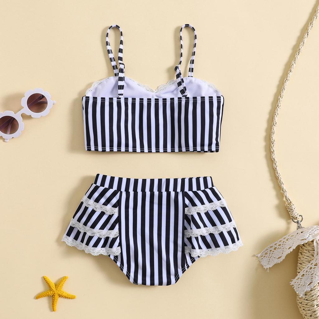 Cross-Border Girls' Halter Bikini Two-Piece Set