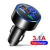 3.1A 5 Port USB Car Charger With LED Volt Display PD QC3.0 Quick Charging Phone Charger In Car for IPhone Xiaomi Huawei Samsung