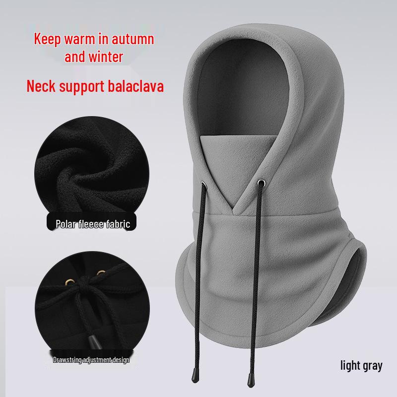 Adjustable Winter Fleece Ski Mask & Neck Warmer Pullover Hat