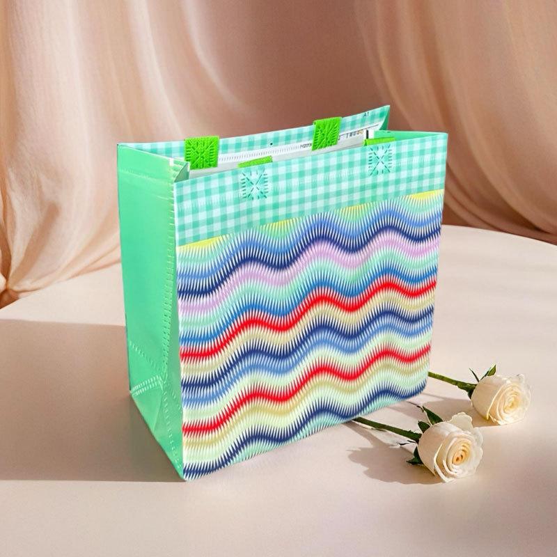 StoBag wave pattern gift wrapping bags for sweets reusable candy treat bags colorful party favors kids birthday packaging