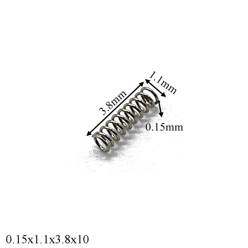 10pcs Watch Spring Precision Small Spring Strap Button Springs Wire Diameter 0.12-0.15MM