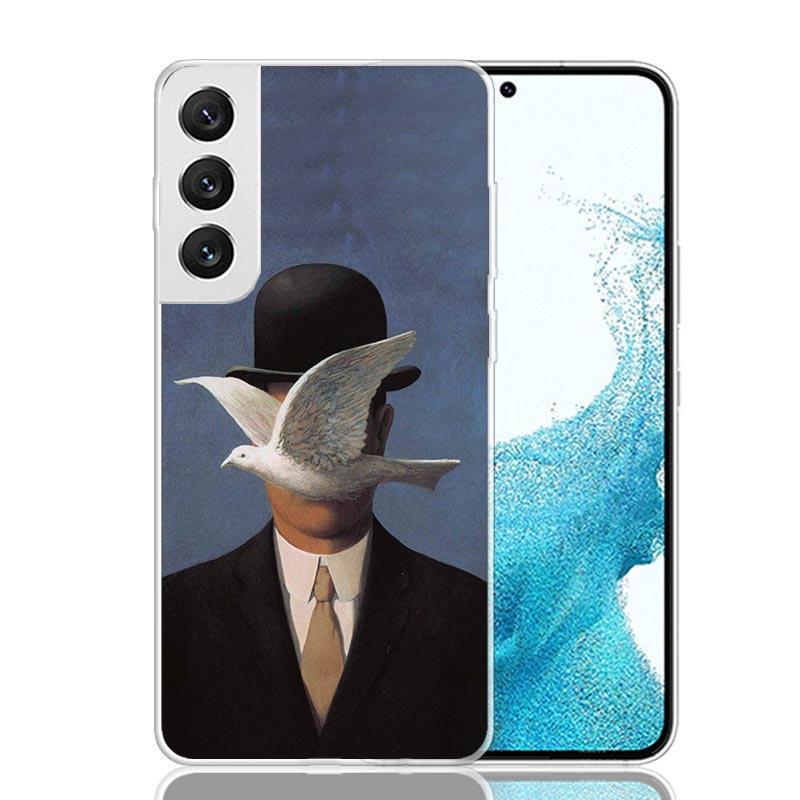 

Rene Magritte Art Phone Case For Samsung Galaxy S26 Ultra S23 S24 S25 Edge S20 FE S21 S22 Plus Soft Print Shell Cover Fundas Gal Samsung S21 Plus