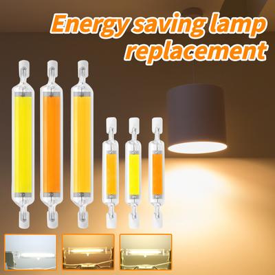 10W Super Bright Dimmable Led R7s Glass Tube Cob Bulb Ceramics 78mm 118mm R7s