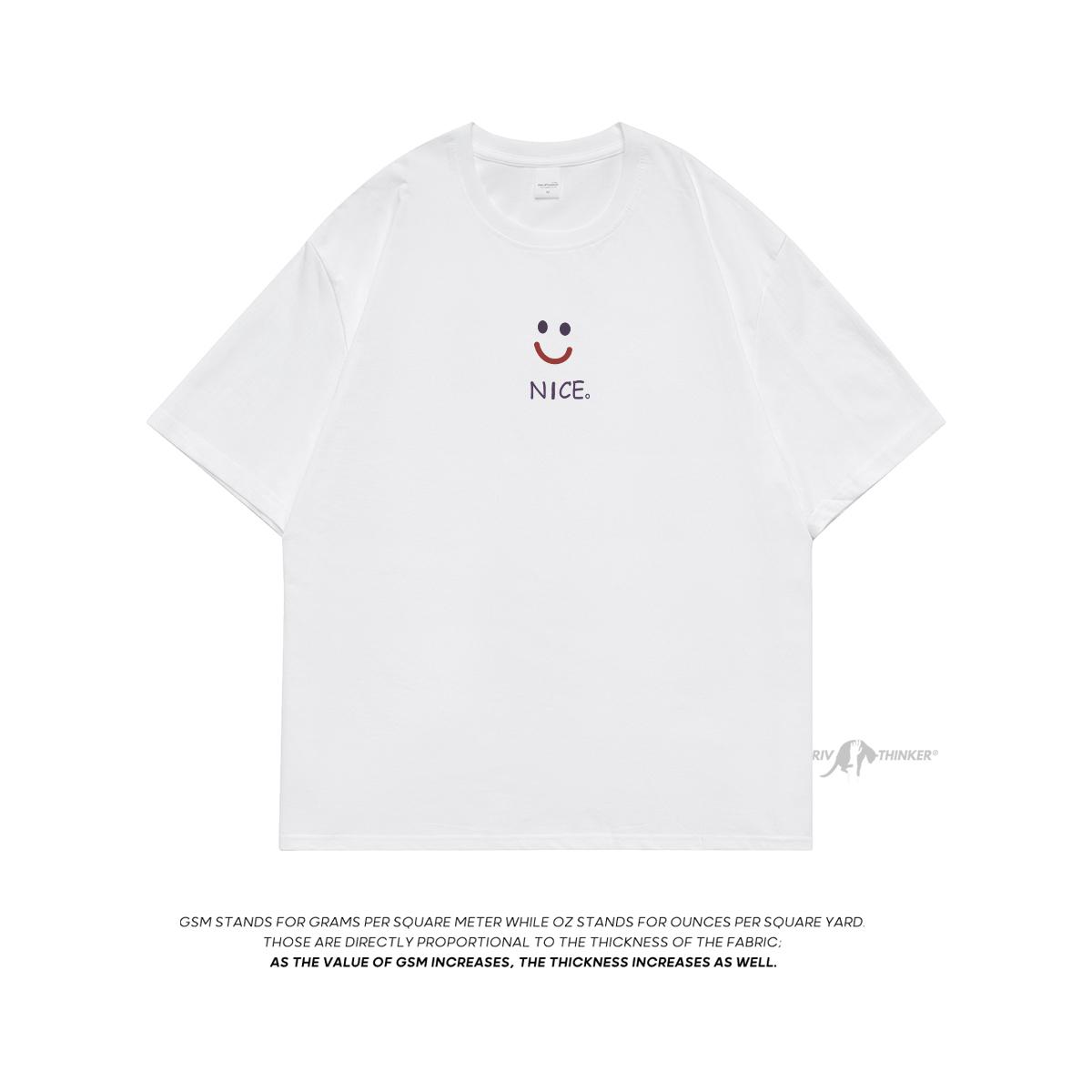 

Privathinker Creative Smiling Face Men s Tshirt Loose Round Neck Short Sleeve T-shirt Korean Style Male Tops Summer Fashion Tees XL