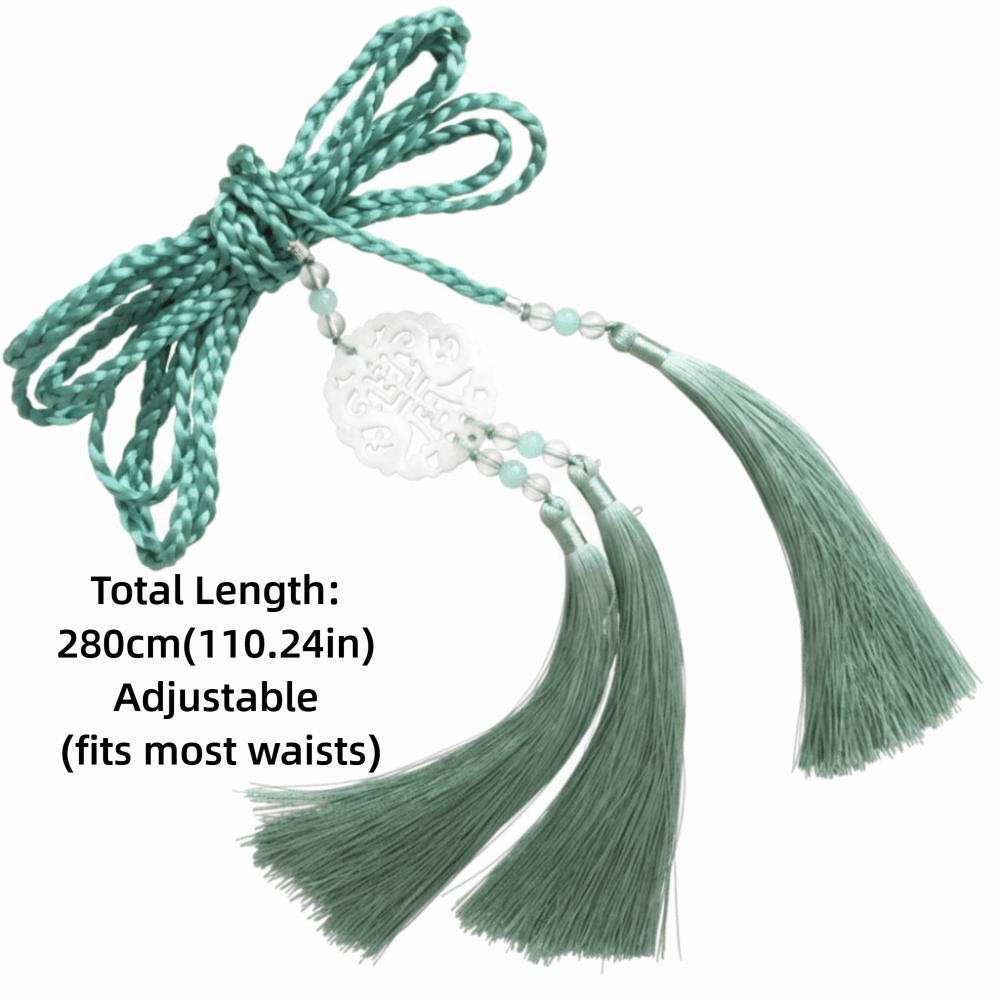 Traditional Hanfu Waist Tie Belt Chinese Style Tassel Waist Cord Braided Waist Sash  for Men Women