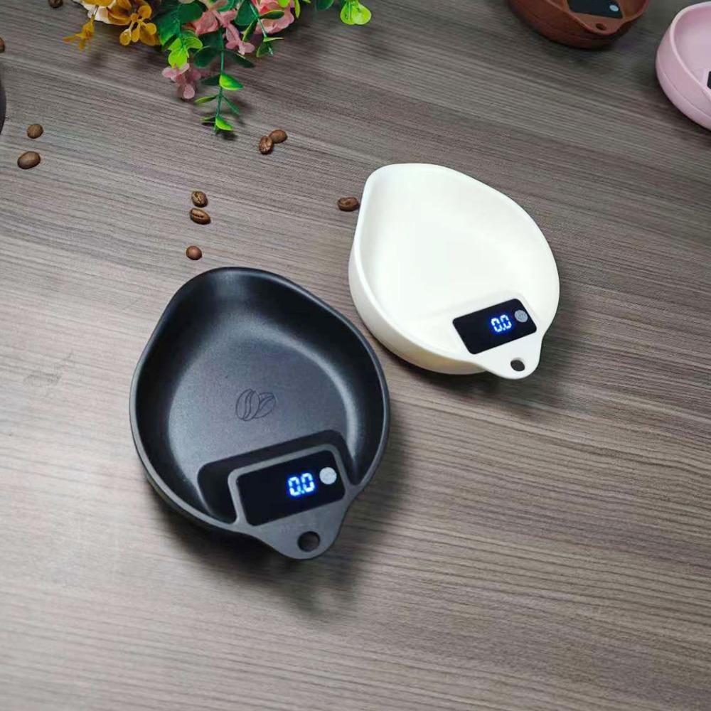 0.1g Scale Walnut Color Coffee Electronic Scale Special Hand-brewed Italian Intelligent Baking Bean Plate Bean Plate Weighing Scale