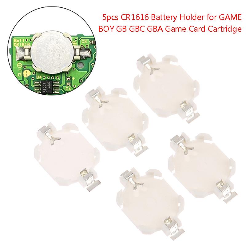 Hot Sale 5Pcs For GB GBC GBA GAMEBOY Game Cartridge CR1616 Battery Holder Game Card Battery Holder
