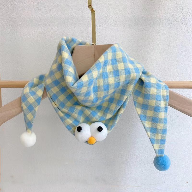 Katoenen Baby Driehoek Sjaal Herfst Winter Warm Winddicht Halsdoek Kinderen Monddoek Schattige Cartoon Jongens Meisjes Kinder Sjaal
