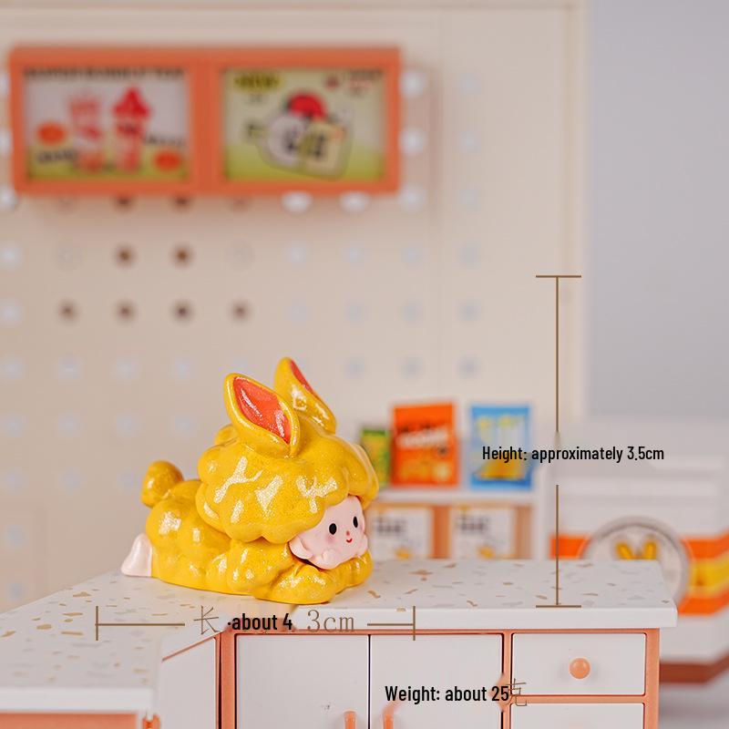 Harz Niedliche Getreidefigur: Trendiges Kulturspielzeug Blind Box, Liebenswertes Kreatives Geschenk für Desktop-Dekoration
