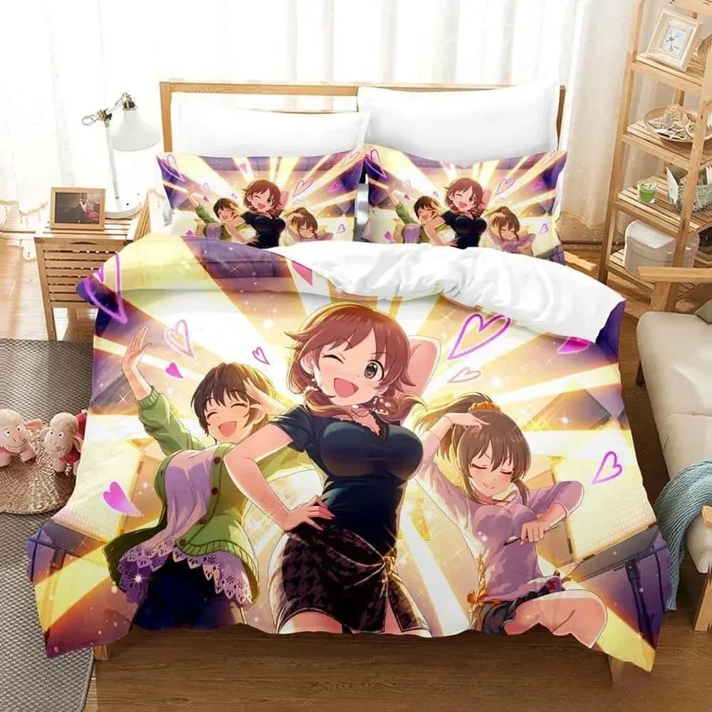 The Idolm@Ster Cinderella Girls Starlight Stage Bedding Set Bedroom Soft Modern Bedspreads Comefortable Duvet Cover Pillowcase
