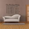 Neu Unsere Küche Regeln Kochen Worte Zitat Wand Aufkleber Kunst Aufkleber Home Decor
