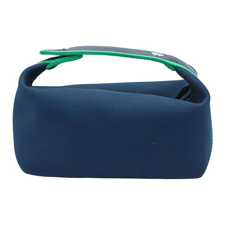 Hermes Bride-A-Brac Palladium Coated Canvas Storage Bag Men bags Navy-Blue H103222M03