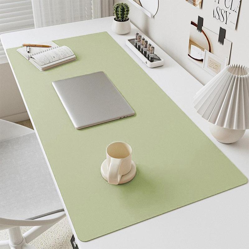 Pu Leather Mouse Pads Desk Mat Solid Color Waterproof Non Slip For Office Gaming Computer Keyboard Pad