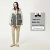 Tanboer Unisex Color-Block Hooded Down Jacket TB235560
