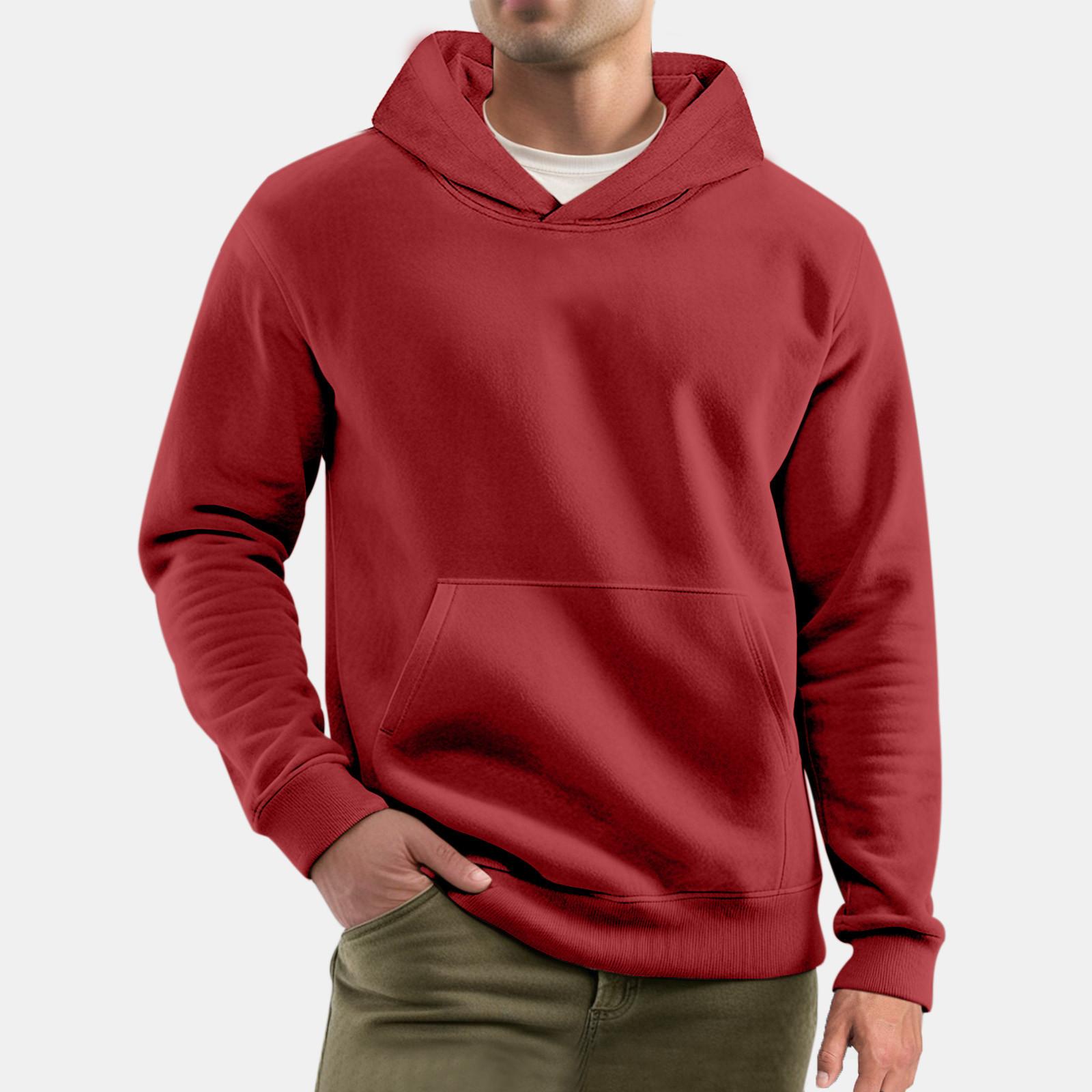 

Спортивный костюм с капюшоном, унисекс, одежда для бега, пуловер с длинными рукавами, толстовка с капюшоном XL винный