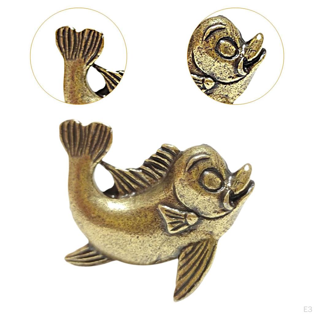 Statue Tier Skulptur Antike Bronze Kreative Messing Figur Feng Shui für Regal Tischplatte Essen