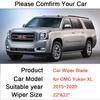 Car Front Windshield Wiper Blades for GMC Yukon XL 2015 2016 2017 2018~ Frameless Durable Rubber Snow Scraping Accessories