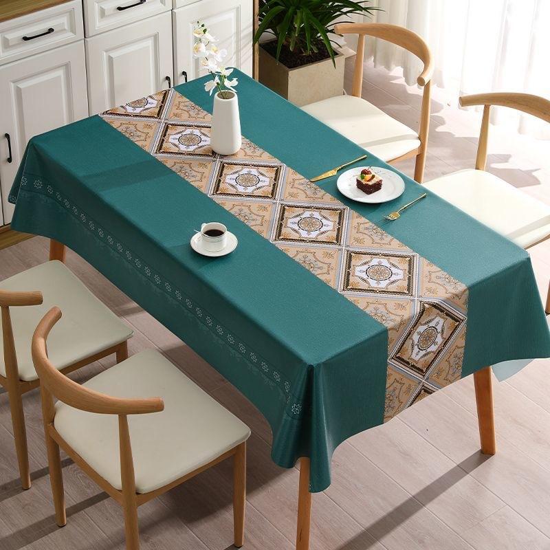 Nordic Minimalist Table Mat Household Coffee Tablecloth Pvc Tablecloth  Waterproof Oil Proof Instagram Style Tablecloth