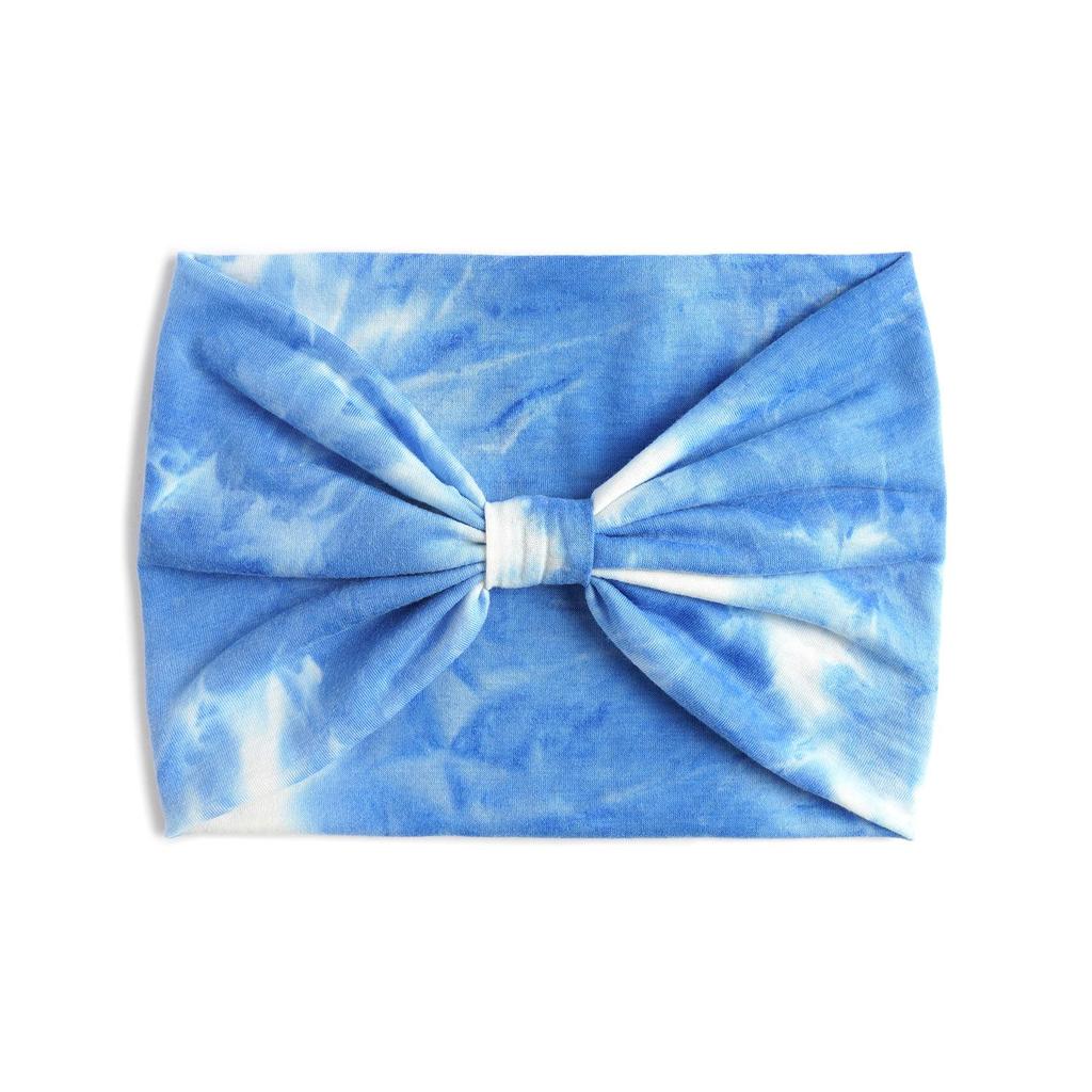 Fascia per capelli tie-dye sportiva e da yoga da donna extra larga da 18 cm