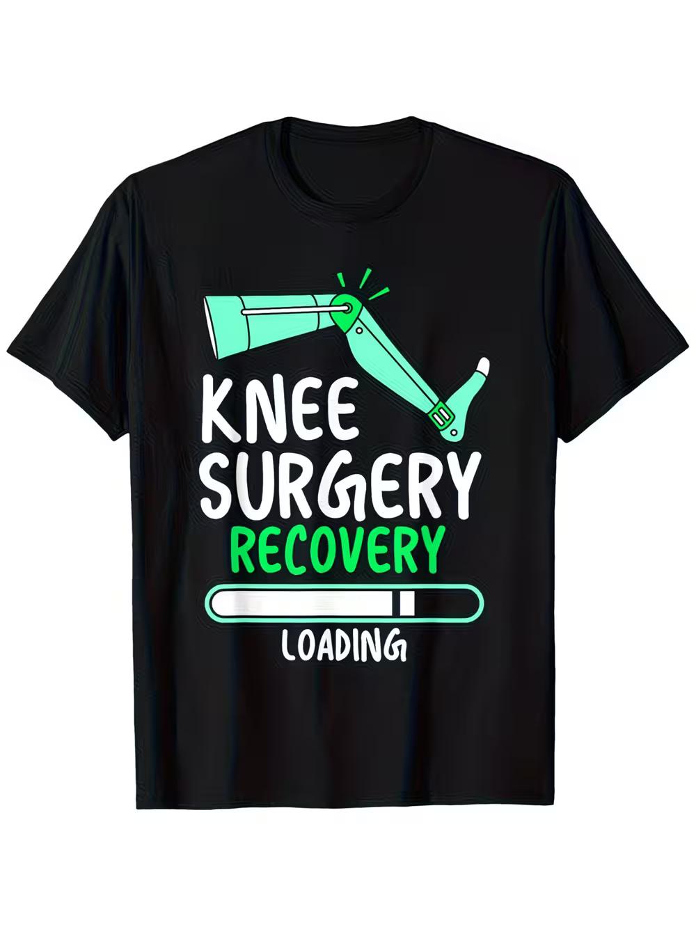 

Knee Surgery Recovery Loading Pattern T-Shirt - Humorous And Relatable Parent T-Shirt XXXL