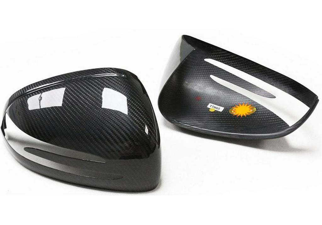 Dry Carbon Fiber Rearview Mirror Cover for Mercedes AMG GT, SLK, SLC, SLS R172/R197/R231