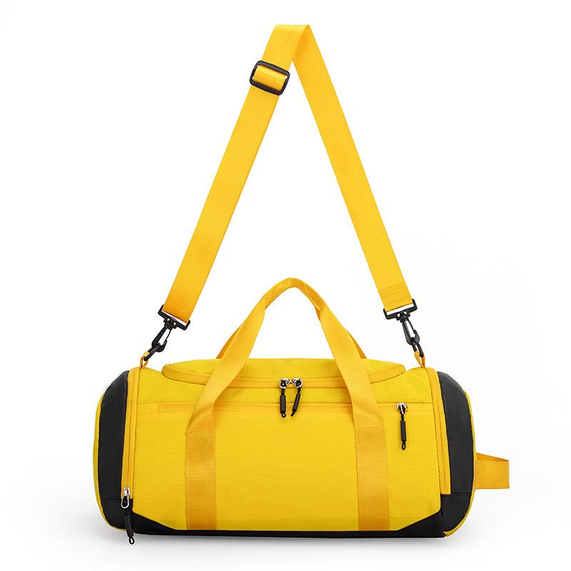 

Independent Basketball Warehouse Outdoor Sports Basketball Bag Dry Wet Separation Belt Shoe Warehouse Fitness Bag Can Be Used To Pull Rod жёлтый