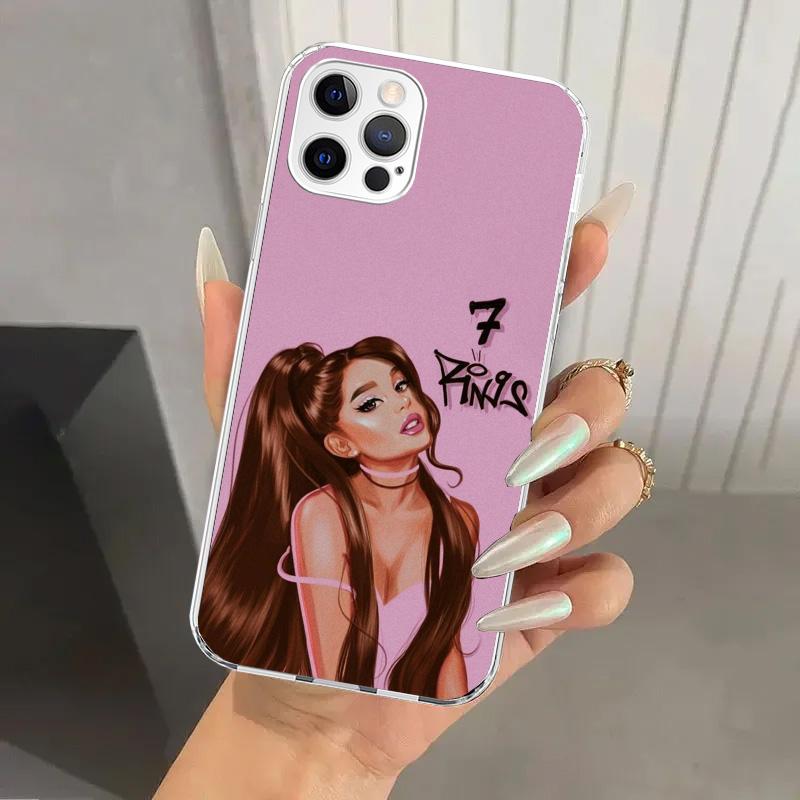 A-Ariana G-Grande Phone Case for Iphone 17 Air 16 15 Plus 14 13 Mini 12 11 Pro Max 16E 7 8 SE 2020 Soft Funda Print Shell 17 Air