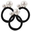 3 Pcs Pearl Hair Band Ponytail Holders Elastic Hair Accessories for Women Girls