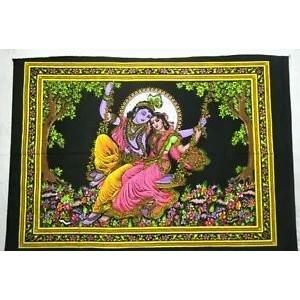 Tapestry Poster of Lord Radha Krishna 75x100