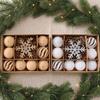 10Pcs Glitter Christmas Baubles Ornament Plastic Christmas Tree Decor Balls  Party Decor
