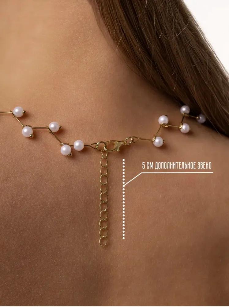 Elegant Pearl Necklace with Branch Design Adjustable Length Classic Style Suitable for Various Occasions Lightweight and Durable