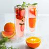6Pcs Champagne Glasses Set Double Wall Heat Resist Glass Cup Stemless Sparkling Wine Glasses Transparent  Flute for Wedding