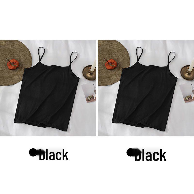 Women's Versatile Sleeveless Mid-Length Camisole - Thin Base Layer & Outerwear Top