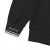 Knit-Like Half-Zip Hoodie Sweatshirt Black (Woman)