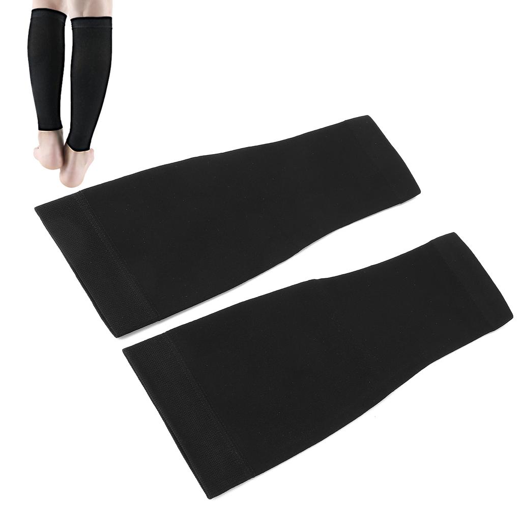 Rękaw uciskowy na łydkę, damskie, miękkie, elastyczne, modelujące nogi skarpetki do biegania (czarny)