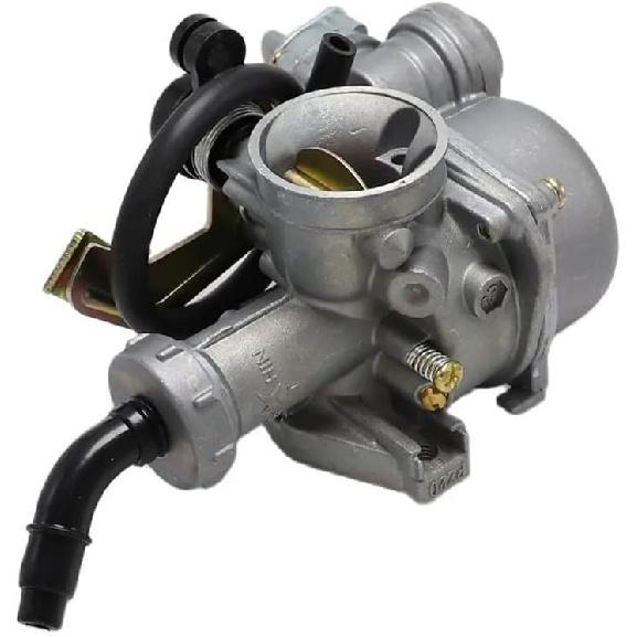 20mm Motorcycle Carburetor PZ20 Hand Choke Carb with Oil Switch Compatible with 50cc to 125cc Dirt Bike