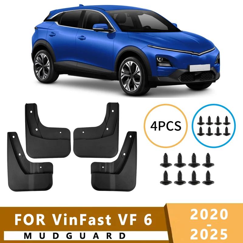 Mud Flaps Fit for VinFast VF 6 2022-2025 2023 2024 Mudguards Tire Fenders Splash Proof Accessories Wheel Guards 4ps VF 6 2022-2025