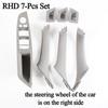 Suitable for Carbon Fiber Inner Handle F10 F11 F18 5Series Armrest Pull Trim Cover 7 Pcs Set 51417225875 51417261933 51417225879