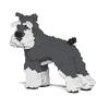 Block toy that allows you to create realistic animal dignified standard Schnauzer x x height durable blocks fixed with for 3D unbreakable interior