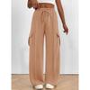 2025 Fashion Loose Casual Wide-leg Women Long Pants Drawstring Solid Color Pockets Sweatpants Office Autumn Wintercasual Jogging Pants Simple Trousers