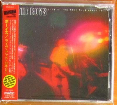 CD BOYS - LIVE AT ROXY  MECI25141 MELDAC 1999 Japan ObiJapansk Pop/Rock Använd